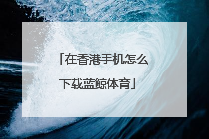 在香港手机怎么下载蓝鲸体育